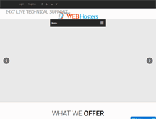 Tablet Screenshot of dwebhosters.com